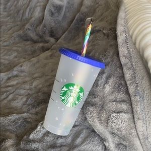 Starbucks color-changing reusable confetti cup